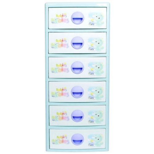베이비스 플라스틱 서랍장 6단