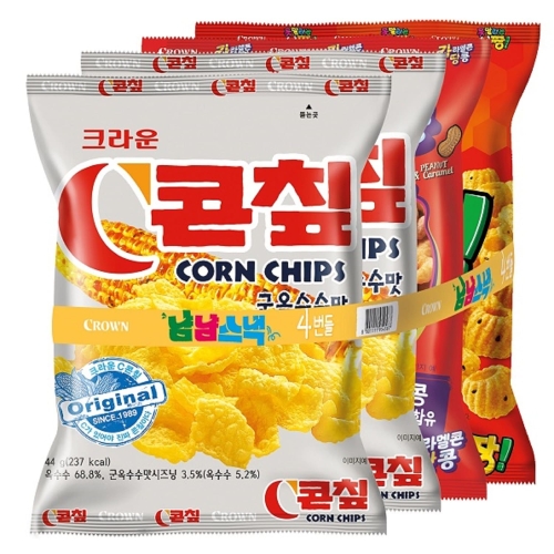 크라운제과 냠냠스낵 207g