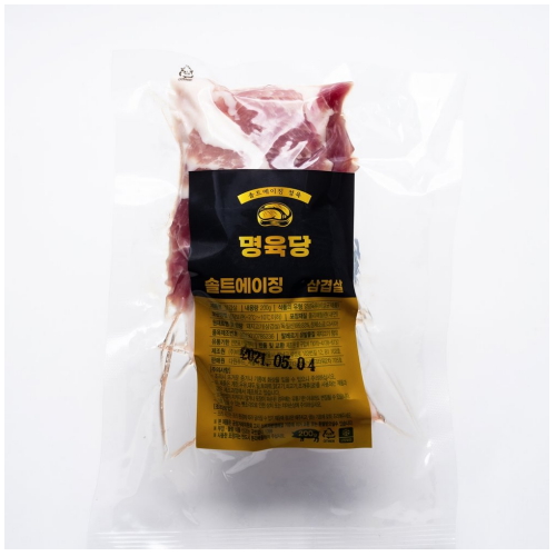 명육당 솔트에이징 숙성육 삼겹살 200g (1개)_이미지