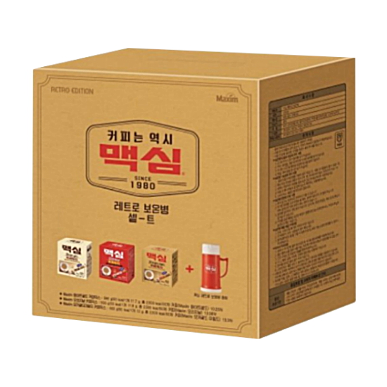 동서식품 맥심 레트로 보온병 세트 에디션 (1개)_이미지