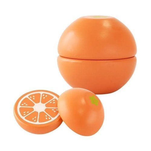 오렌지 원목 내장 자석 과일자르기 주방놀이 소품 19761578