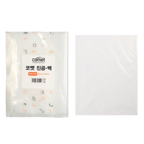 쿠팡 코멧 진공백 파우치타입 중형 20x28cm (60매)_이미지