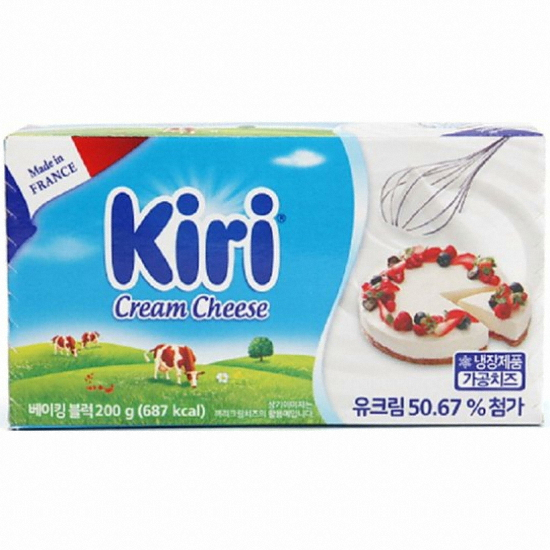 벨치즈 끼리 크림치즈 베이킹 블럭 200g (2개)