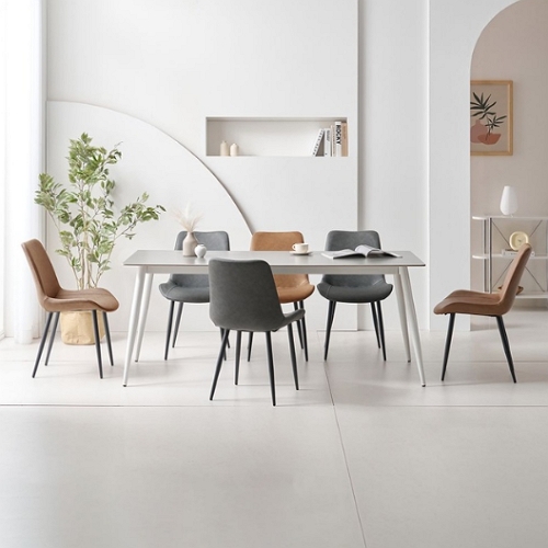 라로퍼니처 오스틴 포세린 통세라믹 식탁 1800 (의자6개)_이미지