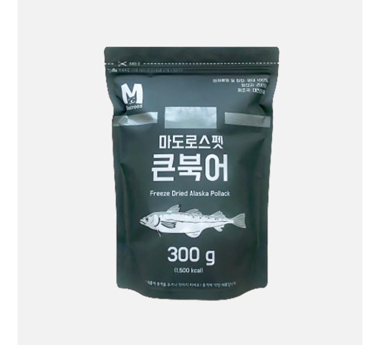 마도로스펫 큰북어 300g이미지입니다. 누르면 해당 게시물로 새창이동합니다.