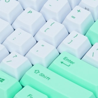 VARMILO PBT 염료승화 영문 민트 화이트