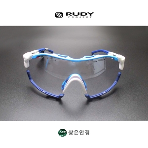 루디 프로젝트 컷라인 미러 변색 선글라스 화이트 글로스아주르 인디고 범퍼 임팩트 X 포토크로믹 2 블랙 SP 637869-..