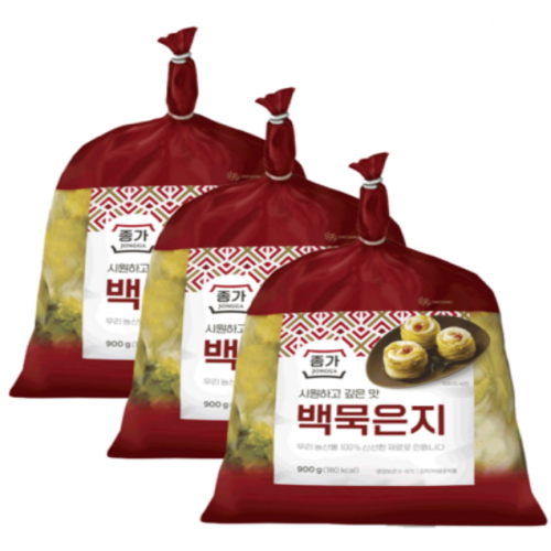 대상 종가 백묵은지 900g (3개)