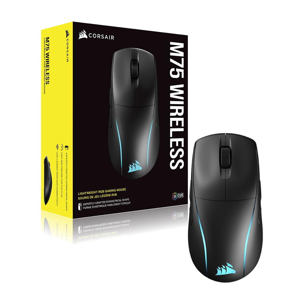 CORSAIR M75 RGB 초경량 유무선 게이밍 (블랙)_이미지