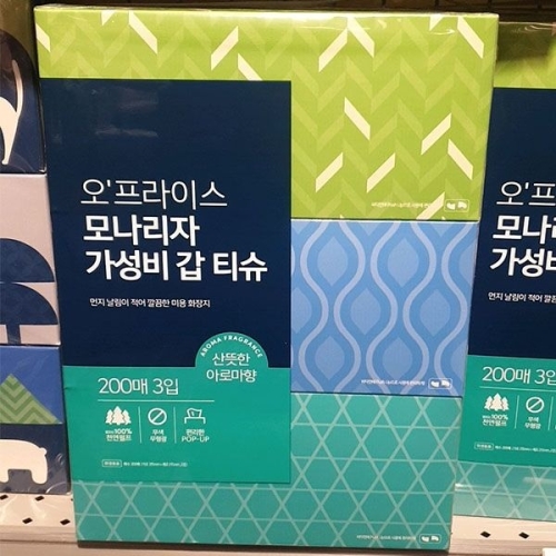 모나리자 가성비 갑 티슈 200매 (3입)