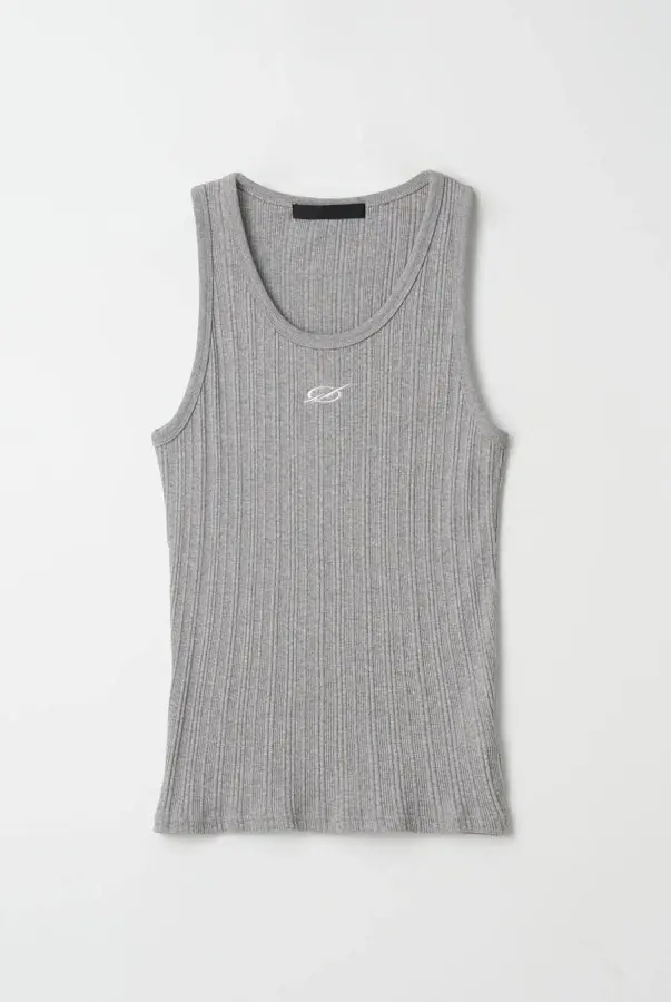 51퍼센트 나시이레귤러 나시Logo embroider와이 Sleeveless GRE와이 나시205603_이미지