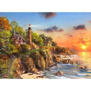 노을이 지는 바닷가 등대  500피스/직소퍼즐/HP510_이미지