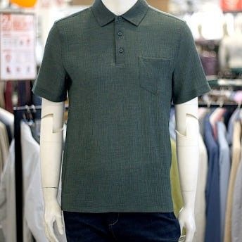 남성 여름 쿨링 링클 포켓 반팔 카라 티셔츠 ARAPQTS2419_이미지