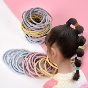  데일리 머리끈 대용량 헤어밴드 쫀쫀한 포니테일 고무밴드 머리 묶기 고무줄