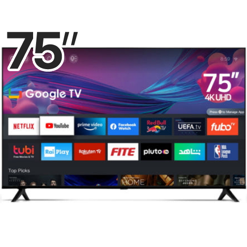 문앤썬 인스파이어 75인치 UHD 스마트 구글TV (스탠드)_이미지