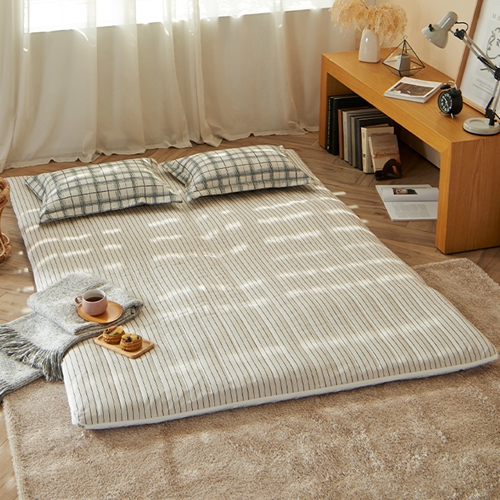 쇼핑스토리엔 르헤브 펜슬라인 누빔 온수매트 커버 (싱글, 100x200cm)