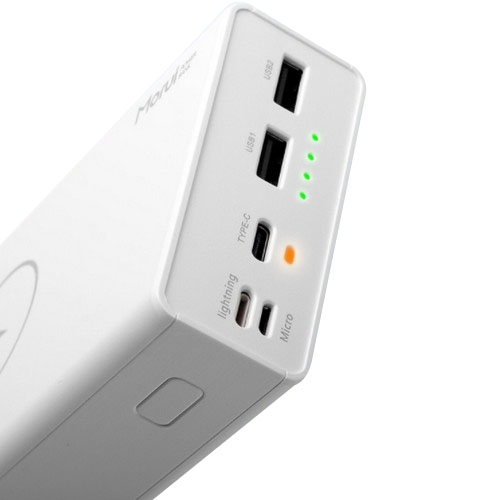 Morui PD 22.5W 무선충전 보조배터리 WP301 30000mAh_이미지