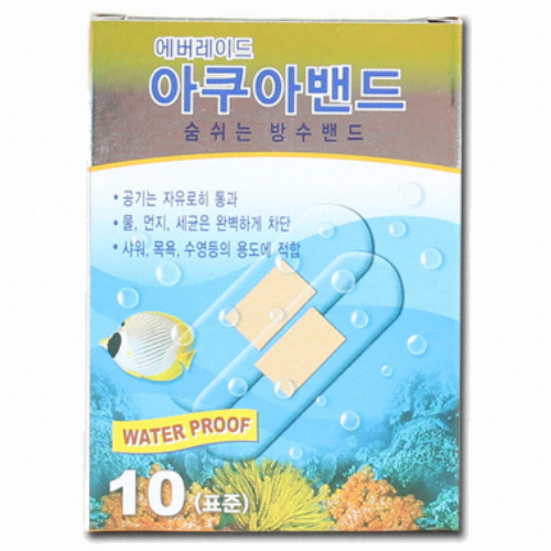 에버레이드 아쿠아밴드 표준/혼합 10개 (1팩(10개))