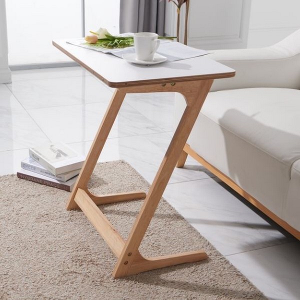 쇼파 침대 사이드 테이블 간이 원목 협탁 60