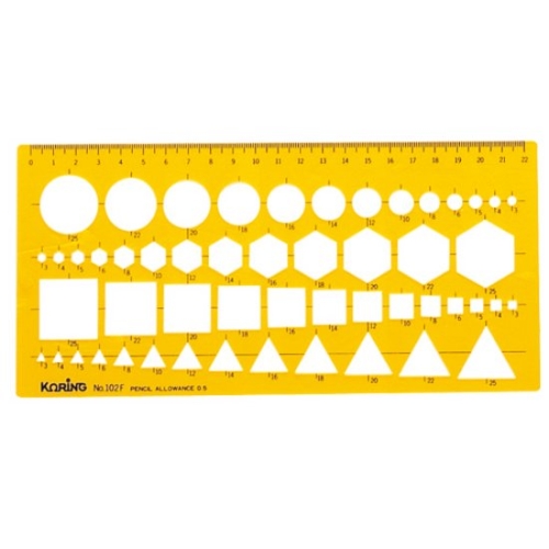 코링 코링 템플릿 자 K-102F 종합정규/제도용품/제도용자_이미지