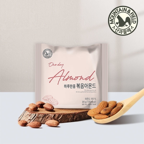 산과들에 하루한줌아몬드 x100봉 볶음아몬드 견과류_이미지