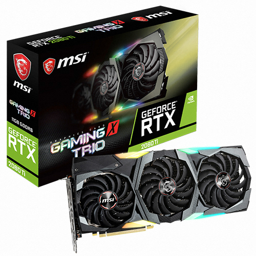 MSI 지포스 RTX 2080 Ti 게이밍 X 트리오 D6 11GB 트라이프로져_이미지