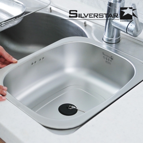 살림살이 스텐 사각 설거지통 배수형