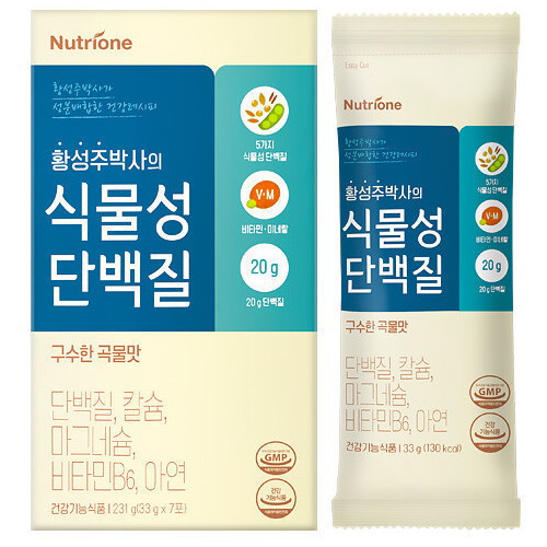 뉴트리원 황성주 박사의 식물성 단백질 33g 7포 (1개)_이미지