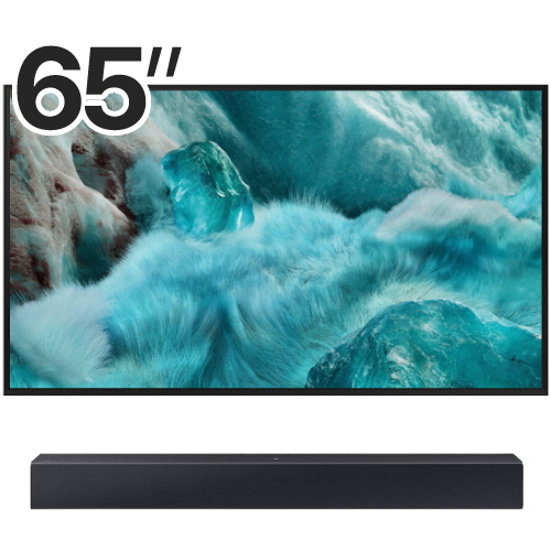 삼성전자 QLED KQ65QF7DAFXKR (벽걸이+사운드바, HW-C400)_이미지