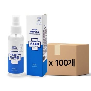 미라클 스프레이 손소독제 개별박스 100ml 100EA_이미지