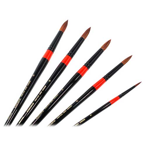 바바라 수채화붓 300R (5세트 (4,12,16,18,20호))_이미지