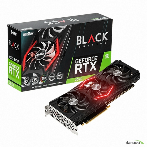 <b>이엠텍</b> 지포스 <b>RTX</b> <b>2070</b> BLACK EDITION OC D6 8GB