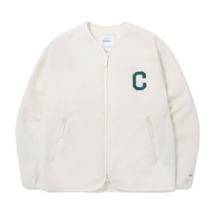 커버낫 C로고 카라리스 쉐르파 자켓 CO2403JK21IV_이미지