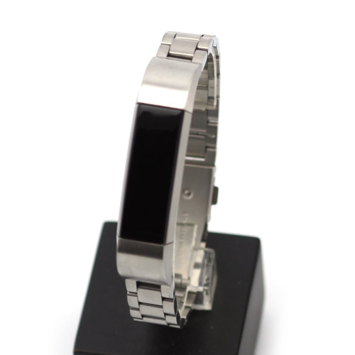 FBA_MS1 메탈밴드 핏비트알타 호환 메탈밴드 실버자동버클3라인메탈줄