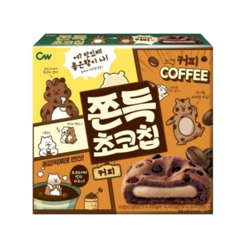 청우식품 쫀득 초코칩 커피 200g (6개)