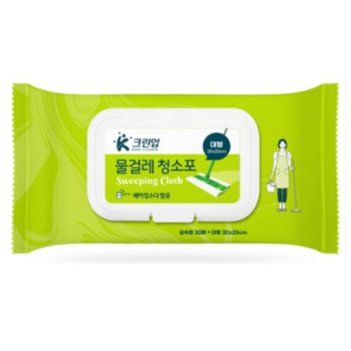 감동스토리 K크린업 물걸레 청소포 대형 30매이미지입니다. 누르면 해당 게시물로 새창이동합니다.