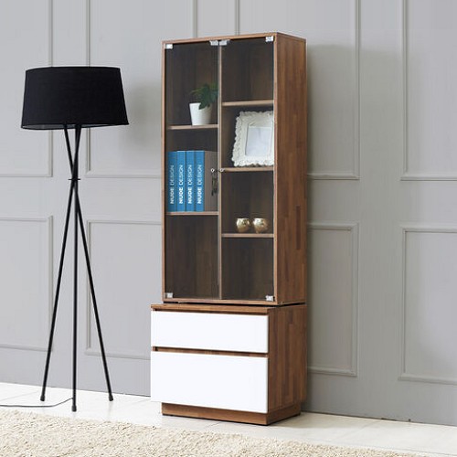 동서가구  모르 2단 유리 장식장 600