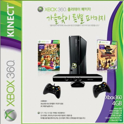 Microsoft XBOX360 4GB 키넥트 홀리데이 패키지 (Holiday Package/ 가을맞이 이벤트)
