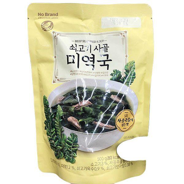 이마트 노브랜드 쇠고기 사골미역국 500g (3개)_이미지