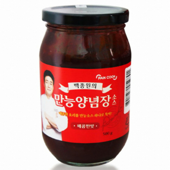 백쿡 백종원의 만능양념장 소스 매콤한 맛 500g (3개)