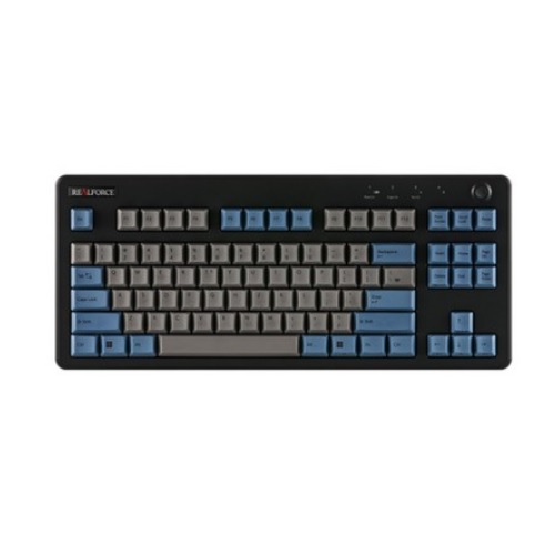 Topre REALFORCE R3TL BT 유무선 그레이 블루 한글 (30g)_이미지