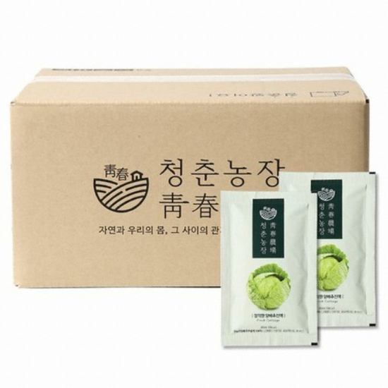 청춘농장 정직한 양배추진액 90ml 60포 (1개)