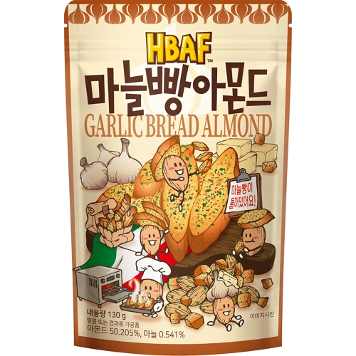 HBAF 마늘빵 아몬드 120g (1개)_이미지