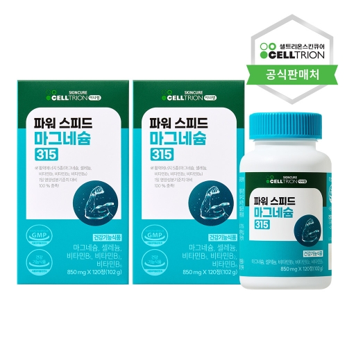 셀트리온스킨큐어 이너랩 파워 스피드 마그네슘 315 850mg 120정 (2개)_이미지