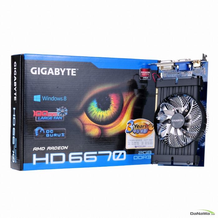 GIGABYTE 라데온 HD 6670 UD2 D3 2GB WING-100_이미지