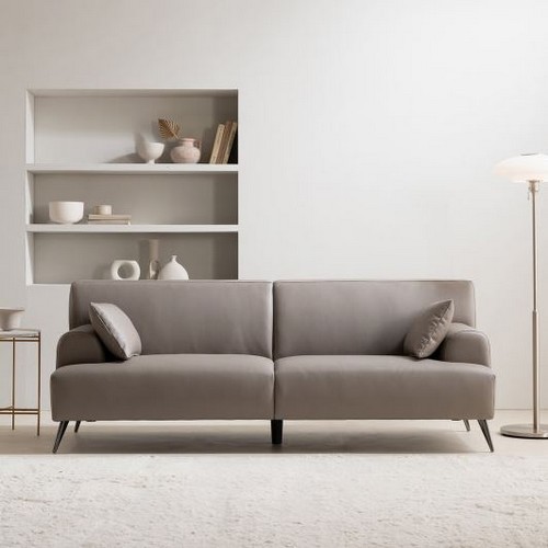 로데 가죽 소파 3인용