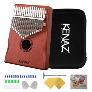 케나즈 KKV60 칼림바 하드케이스포함 마호가니 베벨컷 17음계