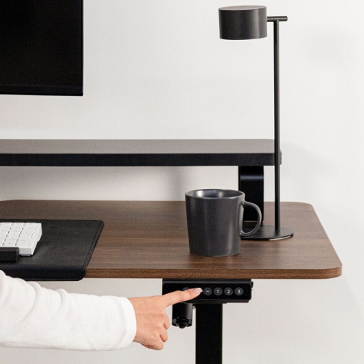 롱코 싱글 슬림 플러스 모션 스탠딩 책상 (1400x600)_이미지