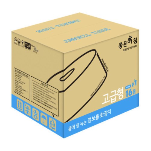 좋은아침 고급형 점보롤 2겹 90m (16롤)