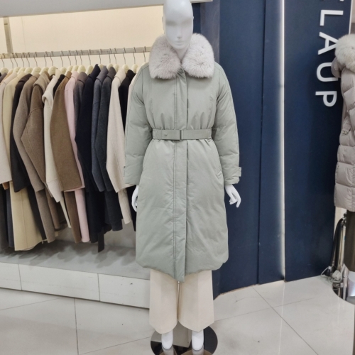 여성 슬림 야상 롱 구스다운 A254PWDB16